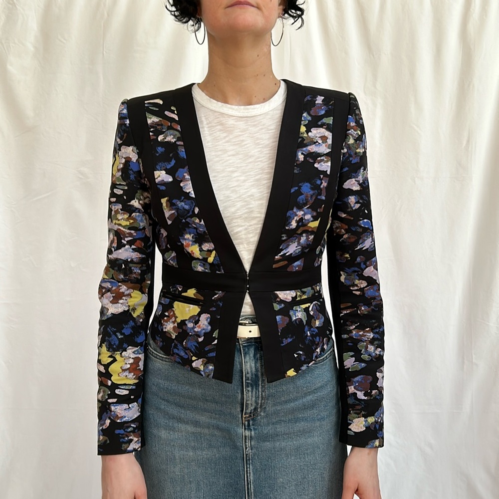 BCBGMaxAzria Keeley Floral Blazer size S
